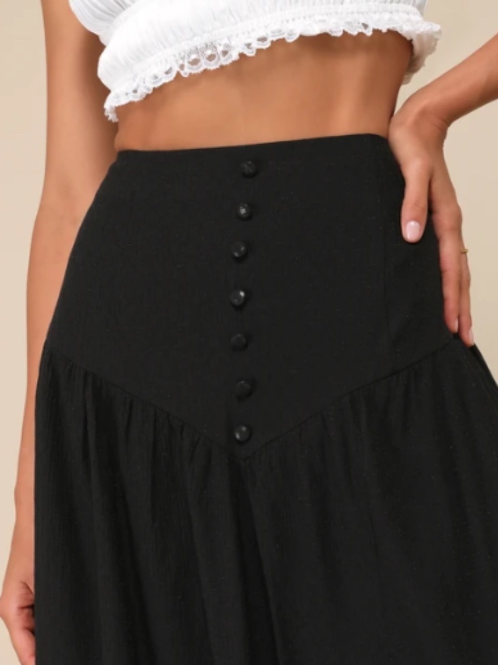 LULU's Sexy Bohemian Vacation Music Festival Brunch Casual Resort Midi Skirt - Picture 4 of 5